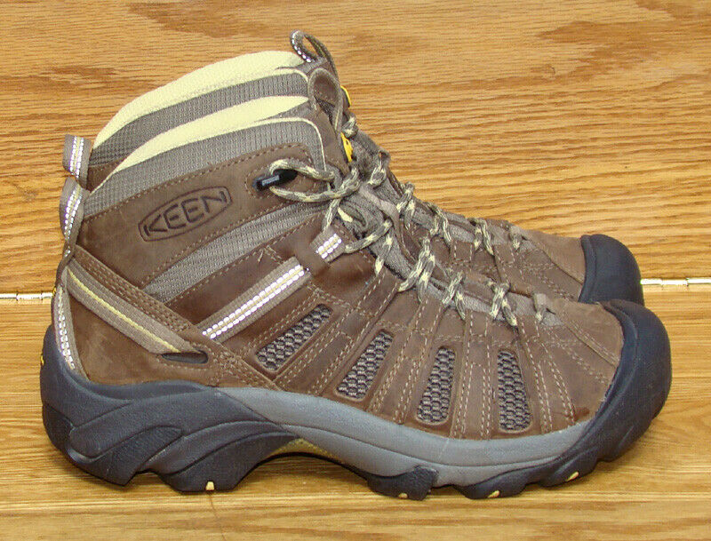 KEEN Voyageur Mid Brown Leather Vented Hiking Boots 1010138 Women 8.5 M