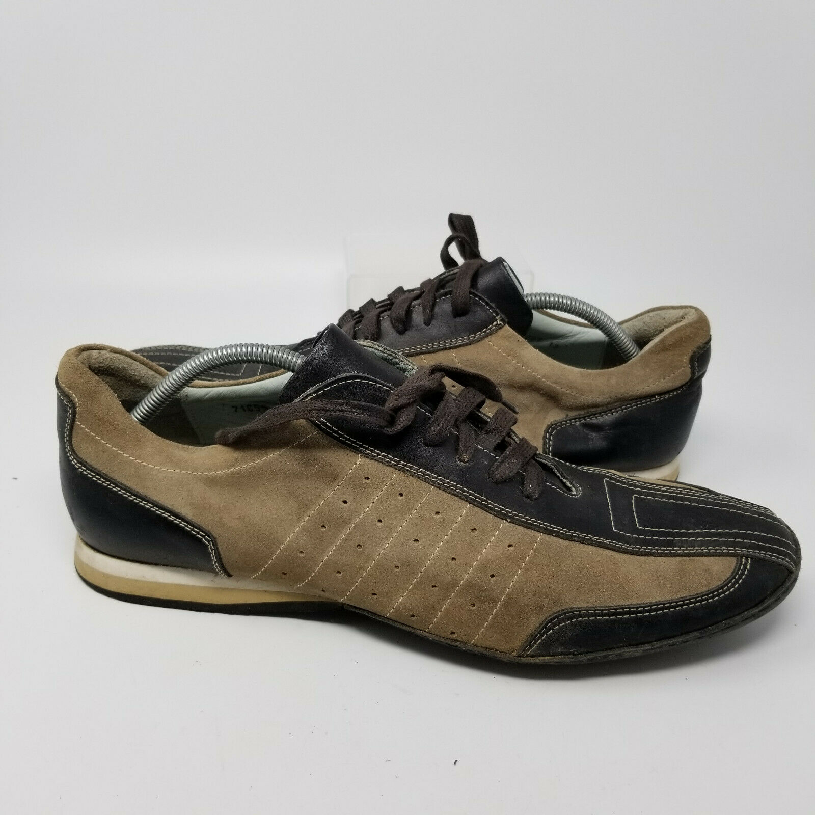 Kenneth Cole Made in Italy Brown Leather Walking Tennis Shoe Sneaker Men Size 13
