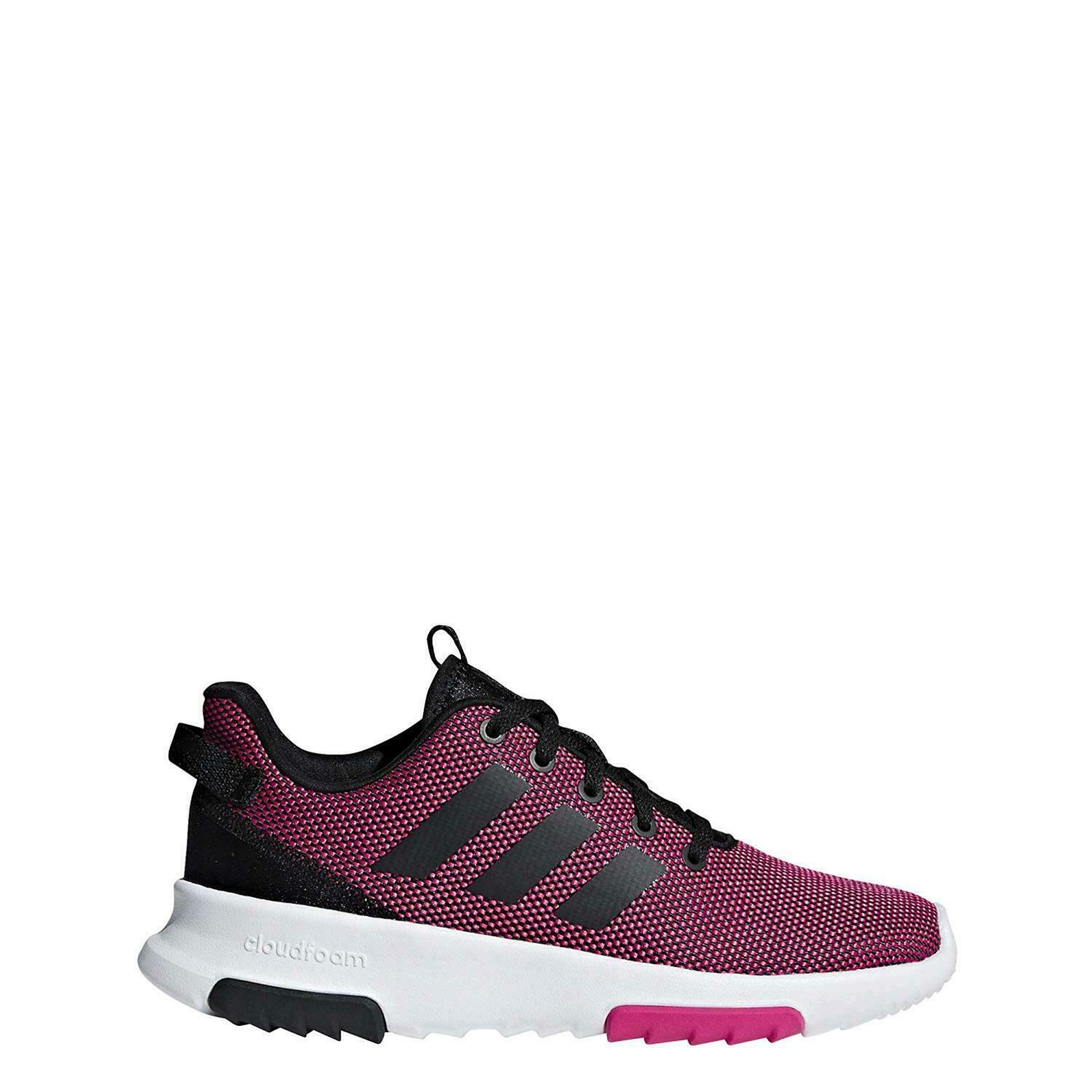 Kids Adidas Girls Racer tr k Low Top Lace Up Walking Shoes, Pink, Size 5.0 iOYz