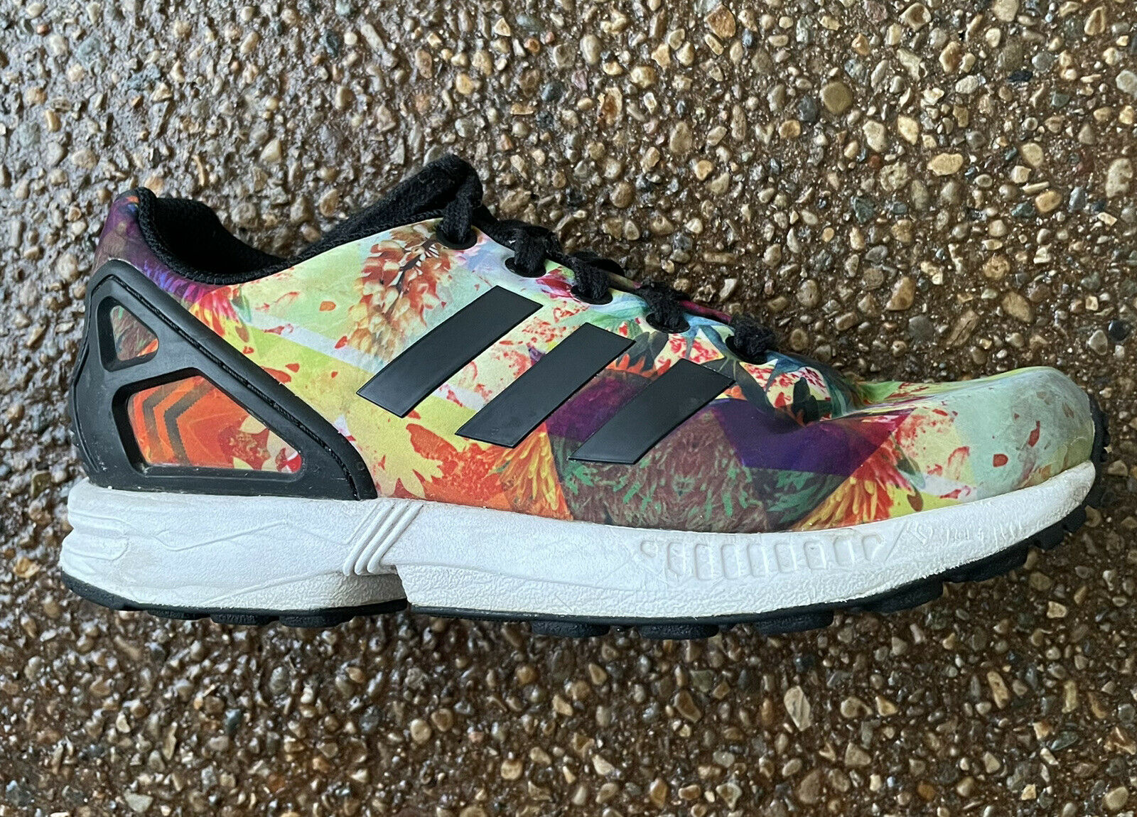 Kid’s Adidas TORSION Floral Sneaker Girls Size 4 B24376 Running Shoes