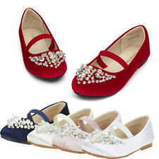 Kids Girls Flat Shoes Casual Mary Jane Shoes Princess Party Wedding Shoes Size