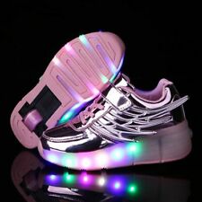 Kids LED Roller Shoes For Boys Girl Luminous Light Up Skate Sneakers With Wheels