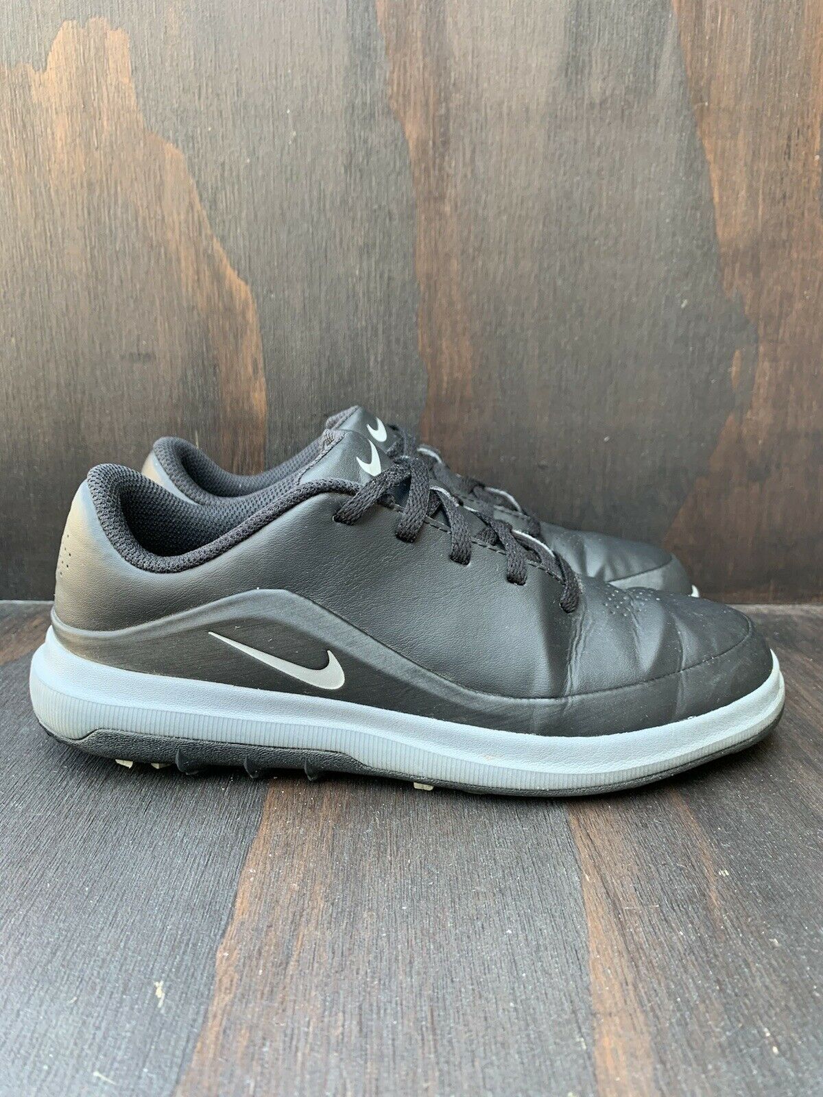 Kids Nike Precision Jr Golf Shoes Soft Spikes Youth Size 4Y 909251 002