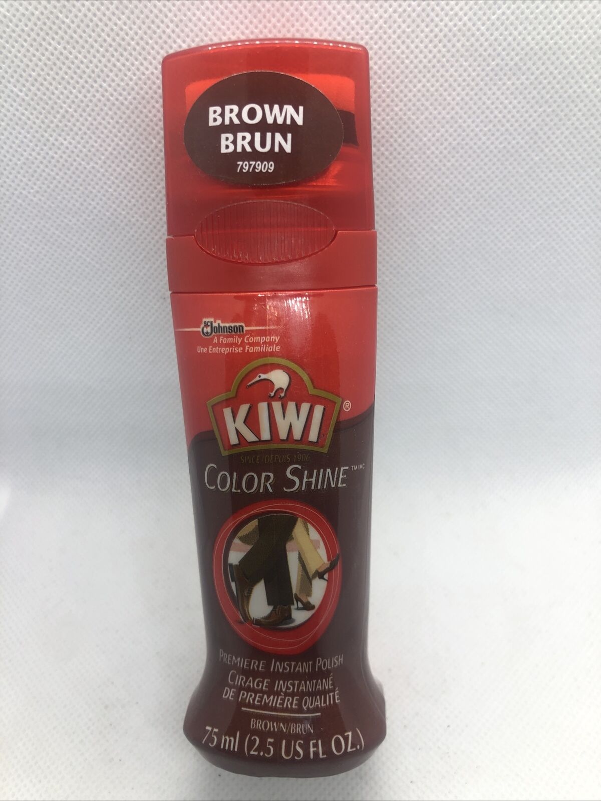 KIWI Brown Shoe Polish and Shine - Leather Care for Dress Shoes and Boots
