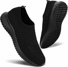 konhill Men's Athletic Walking Shoes - Lightweight Casual Knit Slip on Sneakers