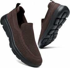 konhill Men's Slip on Loafers Walking Shoes - Mesh Casual Tennis Sneaker