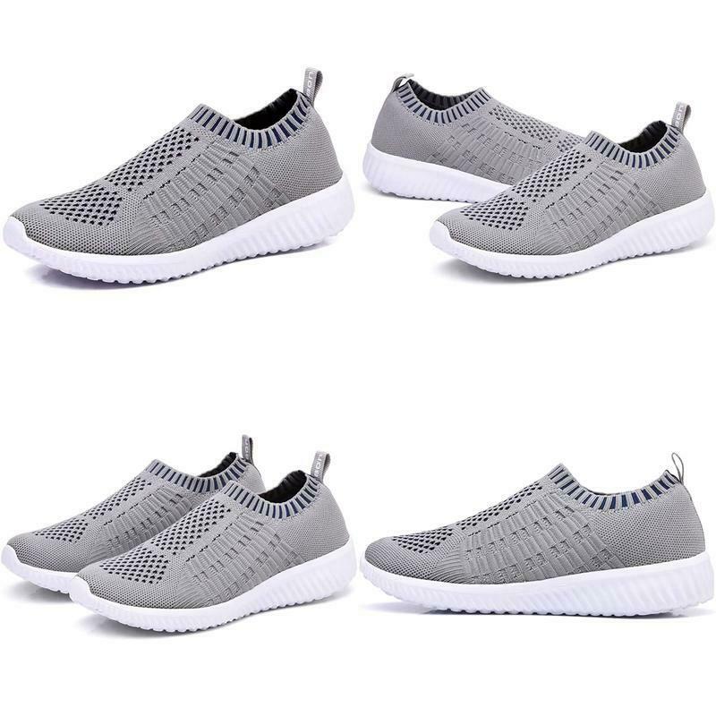 Konhill Women'S Casual Walking Shoes Breathable Mesh Work Slip-On Sneakers