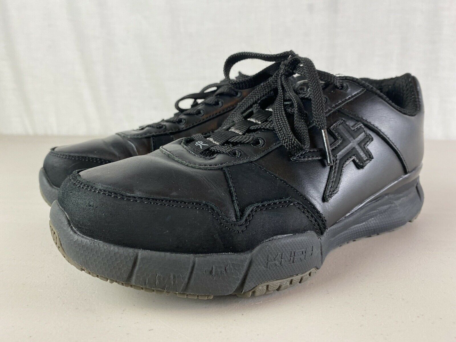 Kuru Women Quantum Walking Shoes Sz 7.5 201320E Black Leather Plantar Fasciitis