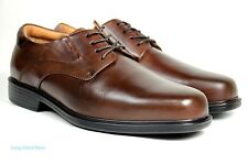 La Milano Mens Dress Shoes Genuine Leather Brown, Extra wide (EEE) lace up A1719