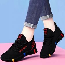 Ladies Casual Shoes Breathable Mesh Non-Slip Flat Bottom Low Heel Sports Style