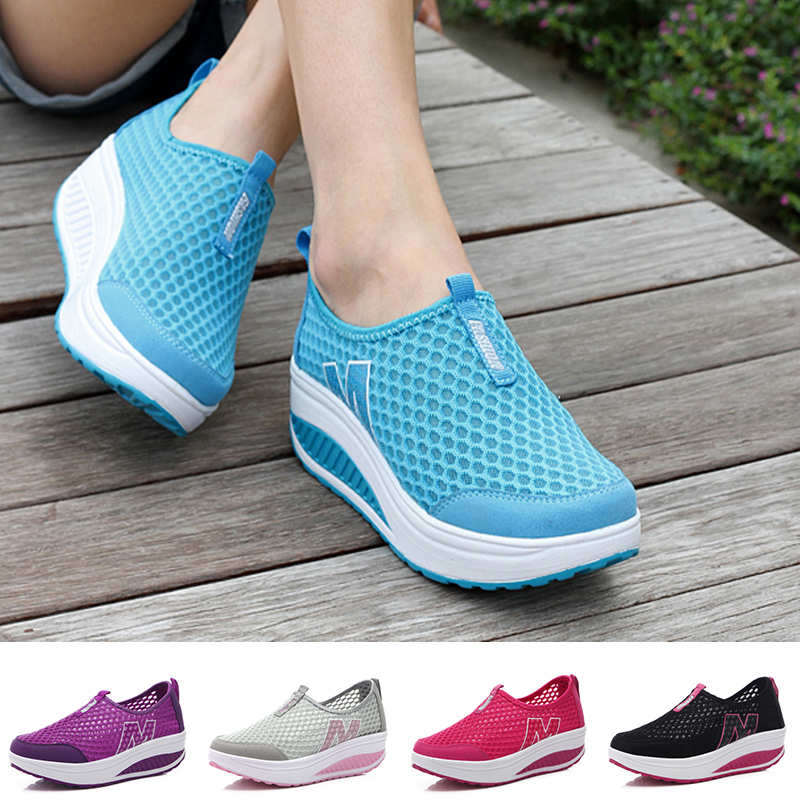 Ladies Sport Walking Shoes Number 11.5 Running Shoes Chaussires Sports Shoes Laceless Shoes Woman Sneakers 35-49 Tennis Snakers
