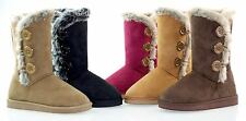 Latest Fashion Women Fur Lined Shearling Cold-weather Mid Calf Snow Boot Shoes …