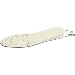 Leather Insoles for Women Men Breathable Pad Height Increase Insole