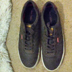 Levi's Shoes | Men's Size 13 Brown Levi's Lace Up Shoes | Color: Brown/White | Size: 13