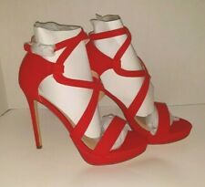 LIliana Rosanna-1 Strappy Heels Women's Shoes Red CLEARANCE