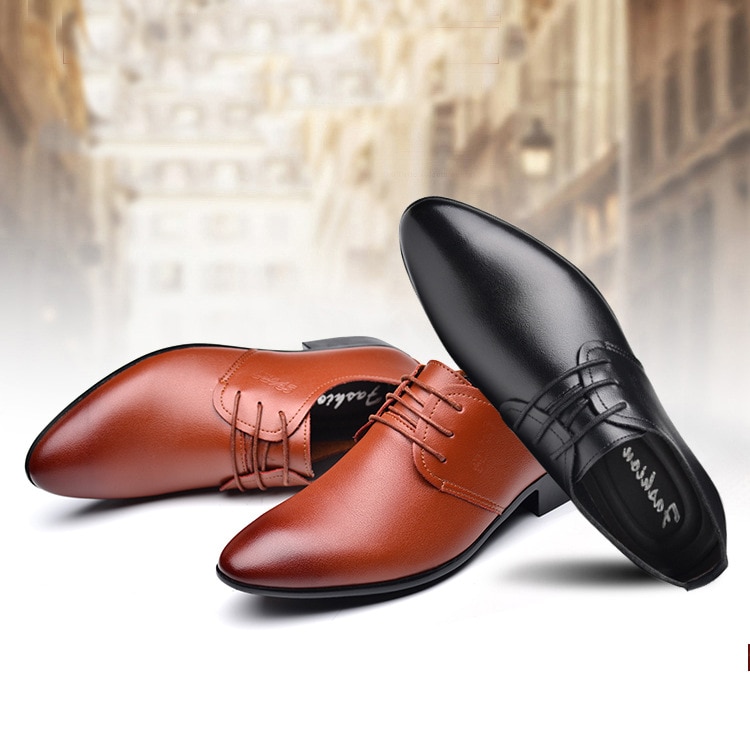Loafers Men Shoes Black Dress Plus Size Brogue Shoes Men Classic Dressing Shoes for Men Formal Zapatos Office Suit Casual Shoes