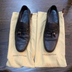 Louis Vuitton Shoes | Men Black Louis Vuitton Dress Shoes | Color: Black | Size: 9
