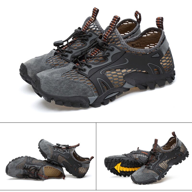 Men Breathable Mesh Shoes Outdoor Hiking Camping Light Quick Drying Shoes Best Sale-WT
