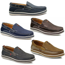 Men Brixton Boat Shoes Driving Moccasins Slip On Loafers Size 7.5--13