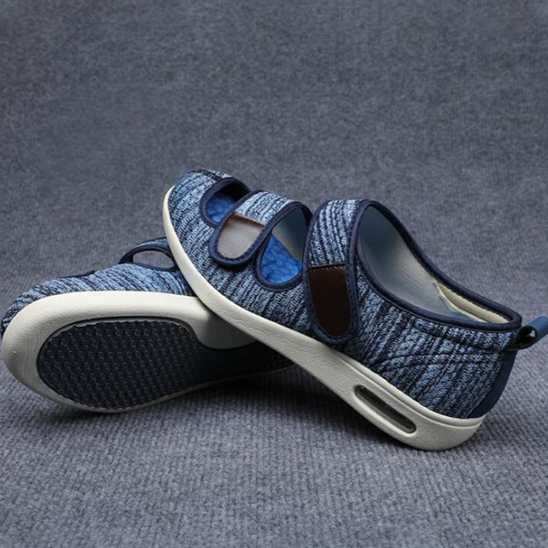 Men Casual Shoes Comfortable Mesh Shoes Summer Breathable Men Loafers Wide Slip On Walking Diabetes Women Sandals