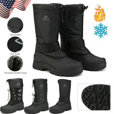 Men Fur Winter Warm Snow Boots Outdoor Waterproof Lightweight Hiking Rain Shoes