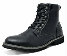Men Motorcycle Combat Zipper Ankle Faux Fur Winter Oxford Dress Boots Shoes Size