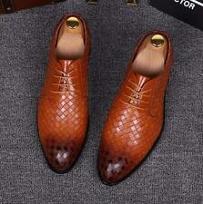 Men Oxfords Leather Shoes European Dress Formal Business Casual Pointed Toe