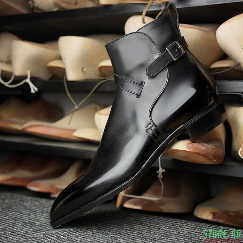 Men PU Leather Shoes Low Heel Casual Shoes Dress Shoes Brogue Shoes Spring Ankle Boots Vintage Classic Male Casual HC303