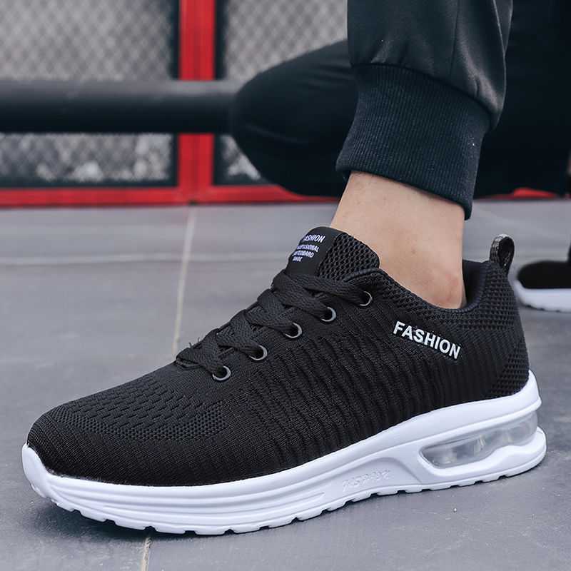 Men shoes 2021 lace up air cushion casual shoes men sneakers lightweight walking sneaker men chaussure homme