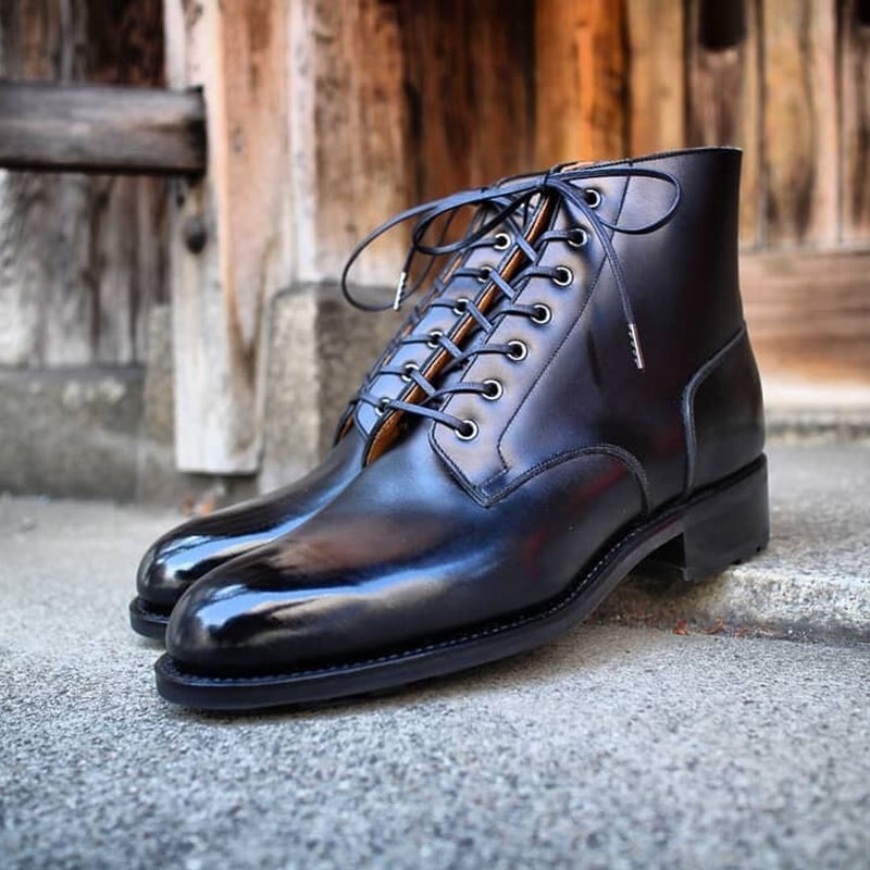 Men Shoes Botines Fashion Comfortable أحذية الرجال Ankle Concise PU Leather Dress Martin Boots Bottes De Martin Black KR625