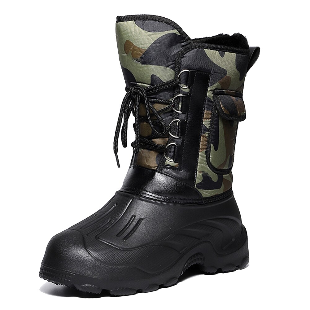 Men Winter Snow Boots Waterproof Insulated Outdoor Hunting Hiking Shoes Best Sale-WT