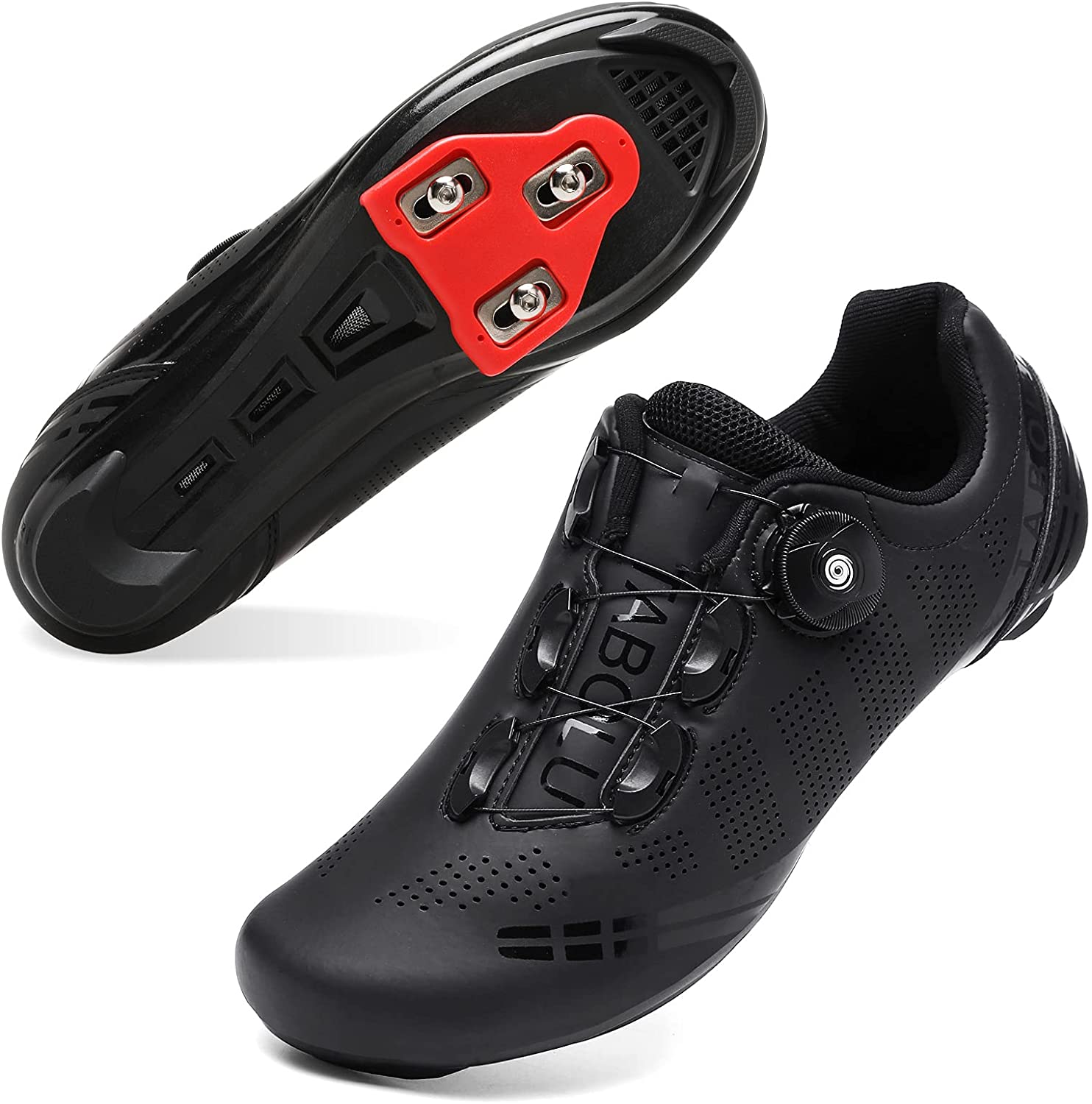 Men Women Cycling Shoes Road SPD Bike Cycling Shoes Spin Shoestring Compatible with Peloton/Look Delta Pedals with Delta Cleats