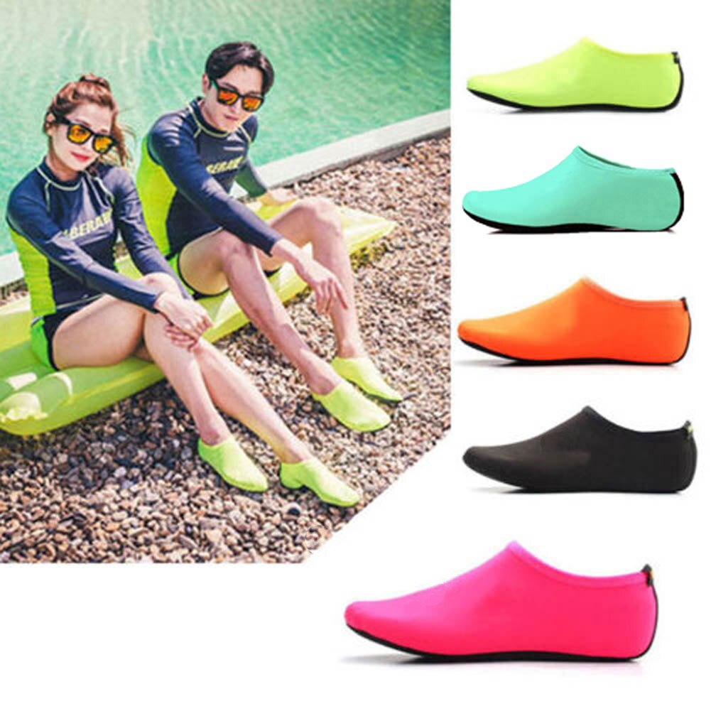 Men Women Water Shoes for Swimming Shoes Solid Color Summer Aqua Beach Shoes Socks Seaside Sneaker slippers For Men