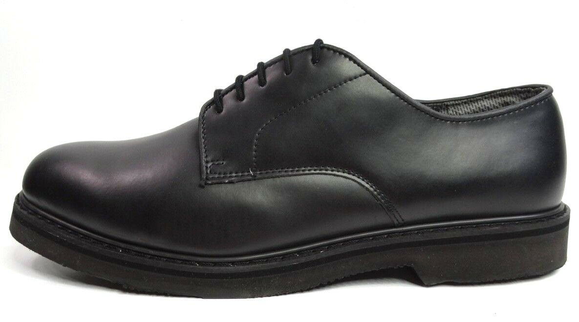 Mens 14 R Rothco Black Leather Oxford Military Uniform Dress Shoes 5085 NEW