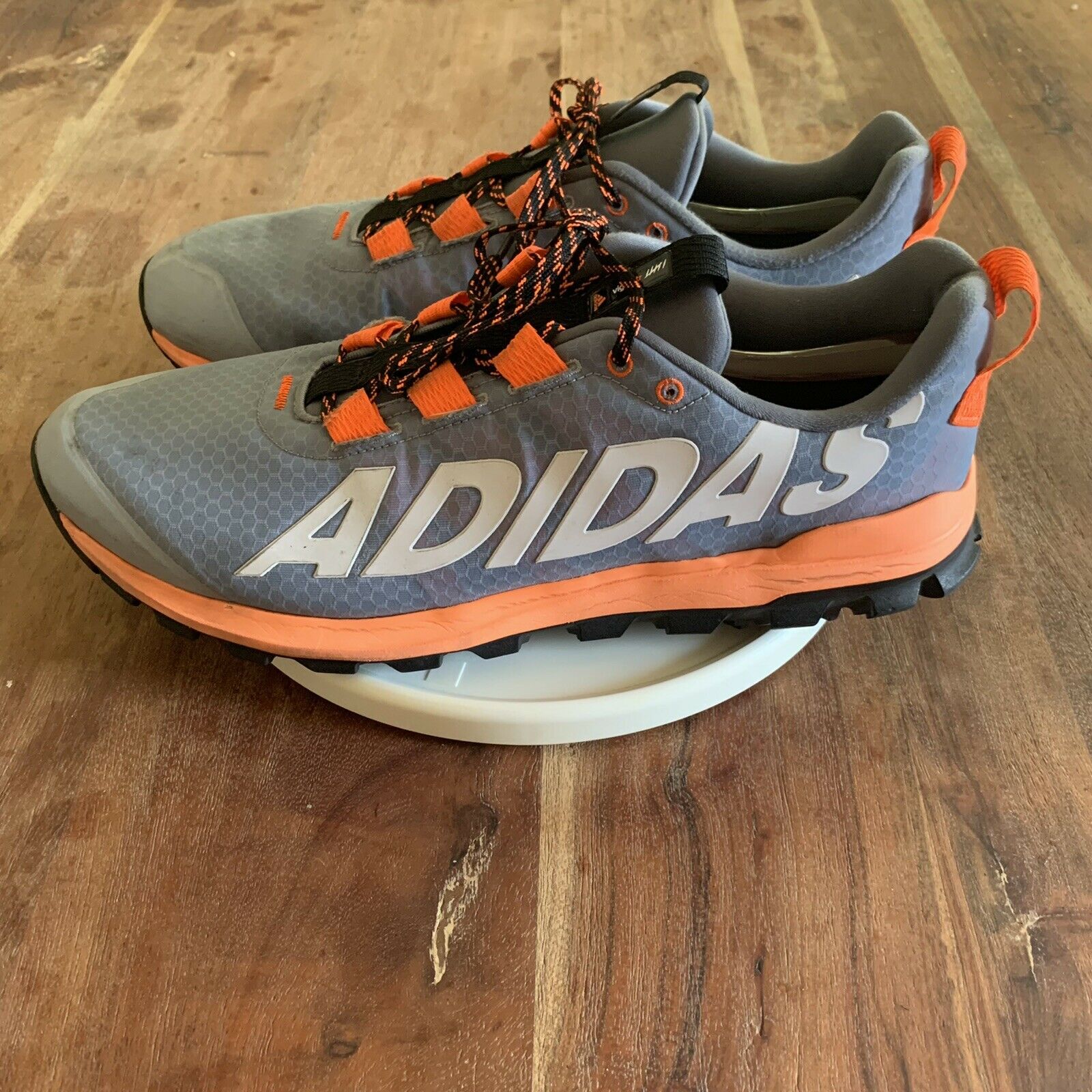Men’s Adidas Vigor TR 6 Trail Running Shoes Gray Orange Size 13