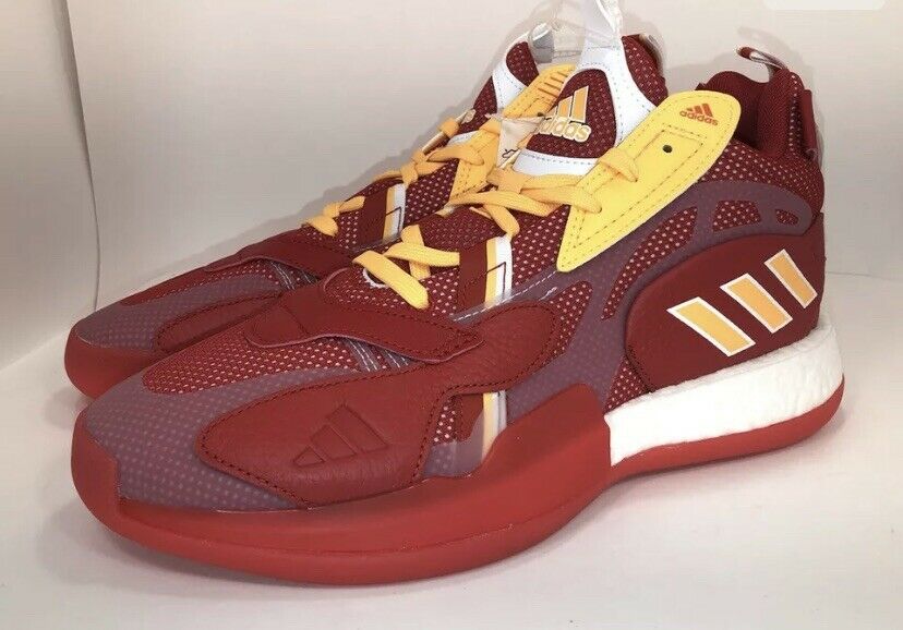Men's Adidas Zone Boost Red Atlanta Hawks ATL Basketball Shoes FY0869 Size 10.5
