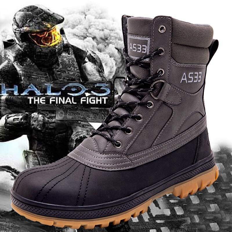 Men's Autumn 2021 Ultra Light Desert Zipper Clasp Tactical Boots Wearable Hiking Boots Non-slip Hiking Shoes Plus Size 39-47