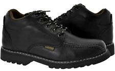 Mens Black Work Shoes Anti Slip Lace Up Soft Toe Botas Trabajo Size 95 105