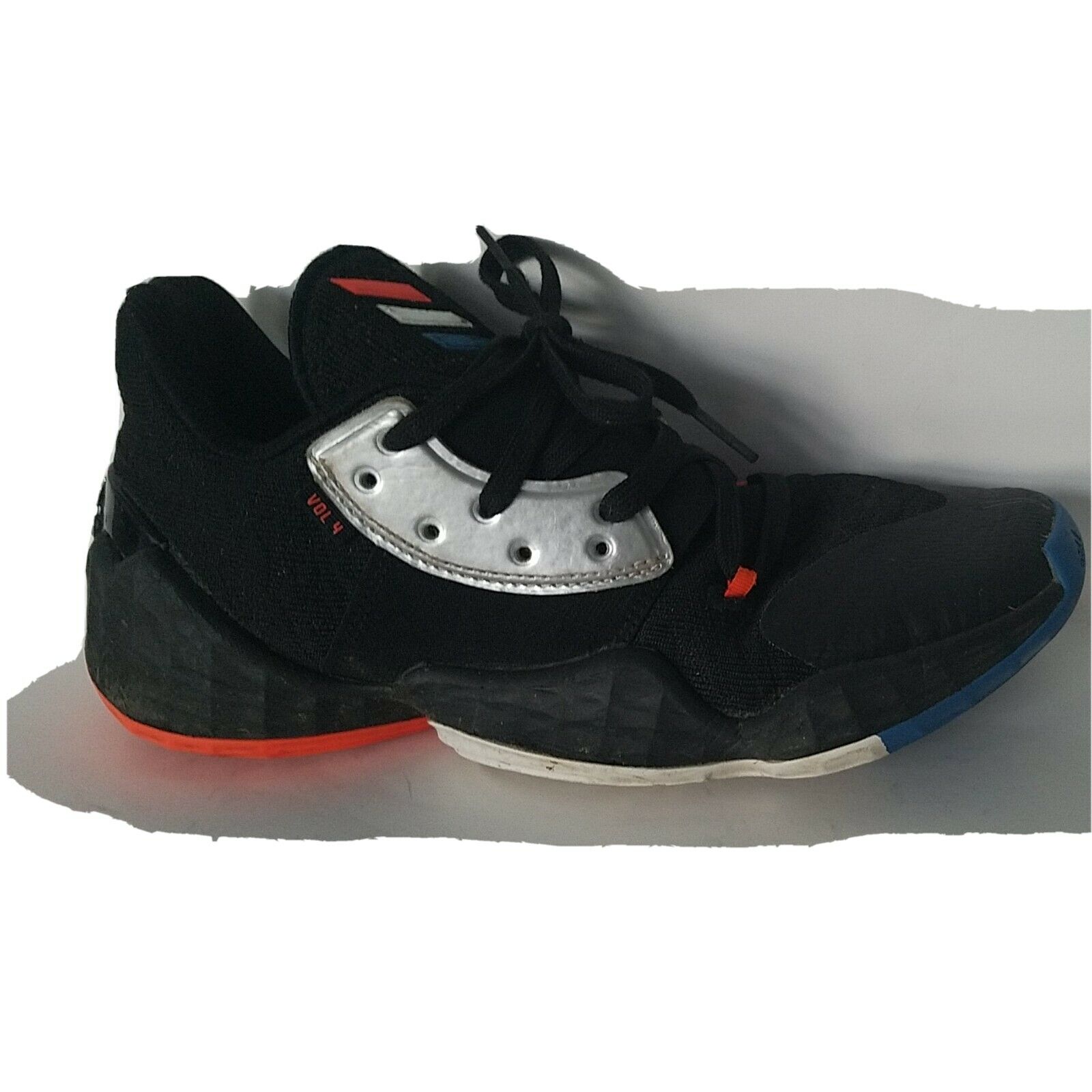 Men's boys size 6 black Adidas Harden Vol 4 athletic tennis shoes