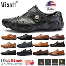 Mens Casual Shoes Driving Moccasins Slip On Loafers Big Size Dress Leather Shoes