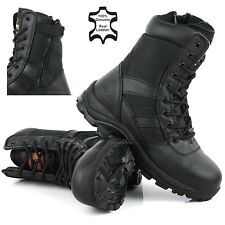 Mens Combat NON-SAFETY Army Hiking Tactical Walking Military Leather Boots Size