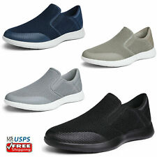 Mens Comfort Loafers Knit Breathable Slip On Casual Shoes Sneakers