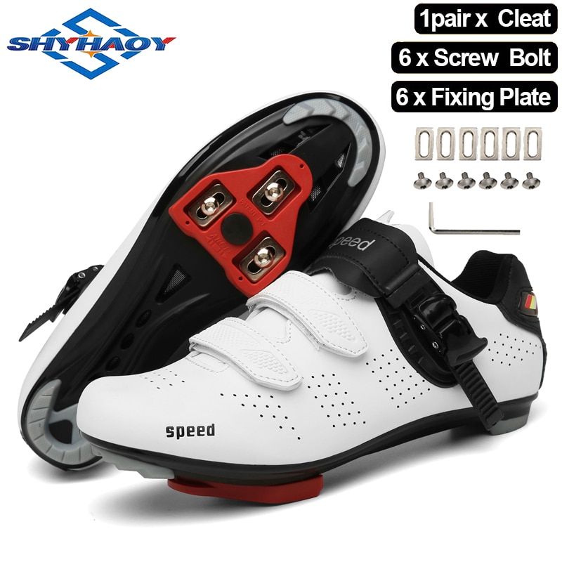Men’s Cycling Shoes Road Bike Shoes with Look Delta Cleat for Lock Pedal Spin Shoes for Road Peloton Indoor Bike
