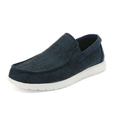 Men's Lightweight Canvas Slip On Loafer Shoes Moccasins Walking Shoes Size 6-13