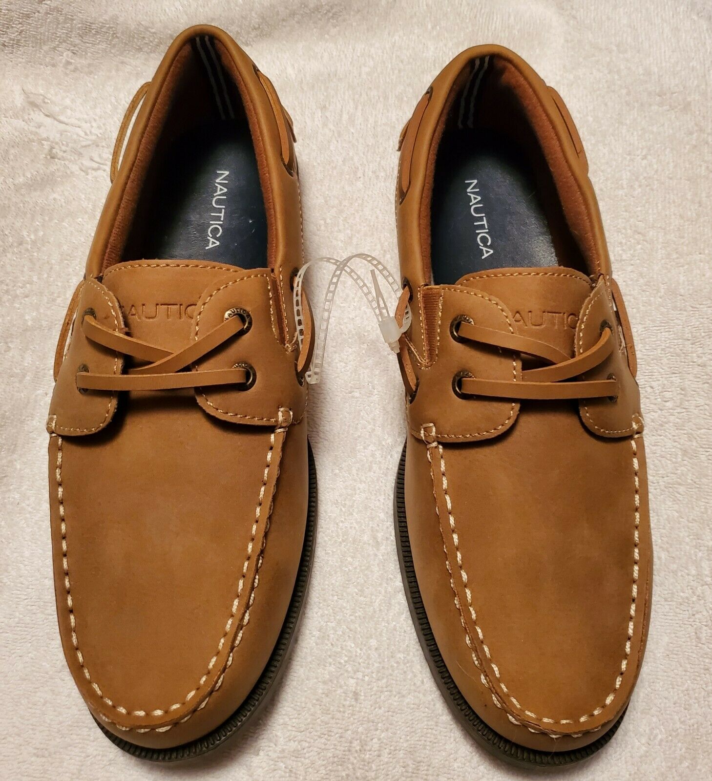 Mens Nautica boat shoes size 8.5 brown color