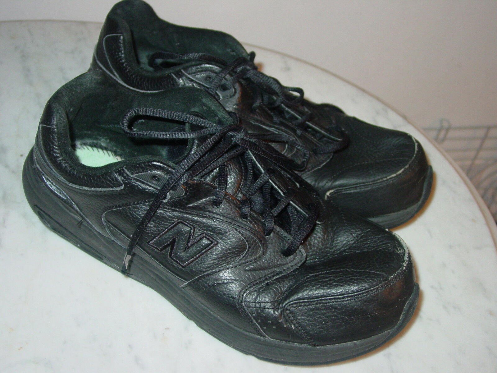 Mens New Balance 927 "MW927BK" Black Walking Shoes! Size 11XXW Sold As Is!