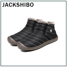 Men's New Winter Warm Outdoor Waterproof Hiking Ankle Snow Boots Shoes Size 6-13