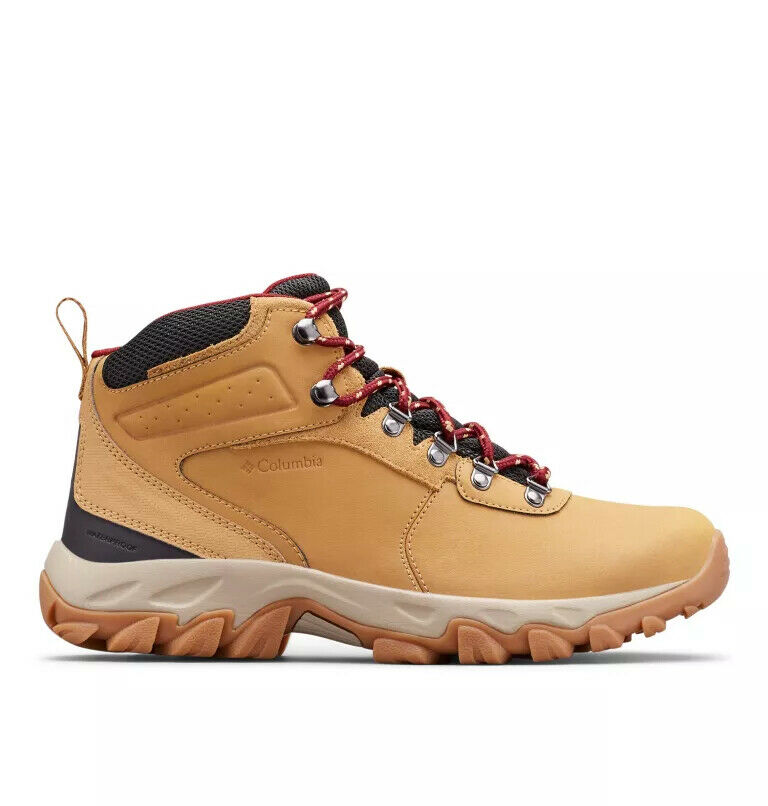 Men’s Newton Ridge Plus II Waterproof Hiking Boots Curry Red, Jasper Size 9.5