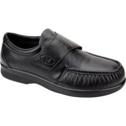 Men's Propet Pucker Moc Strap Casual Shoes by Propet in Black (Size 9 1/2 XX)