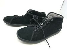 Mens Quiksilver (1404) Black Cove Mid Black suede fuzzy Shoes (402Q)